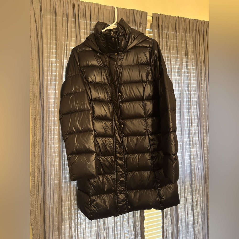 Ralph Lauren Puffer Long Jacket Size Medium Black NEVER WORN